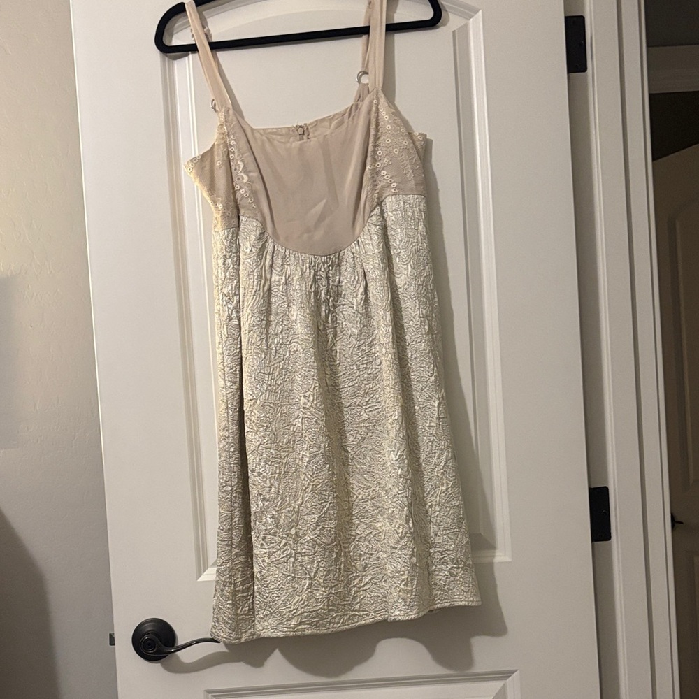 Women's Ivory Lace-Texture Wedding Slip Dress